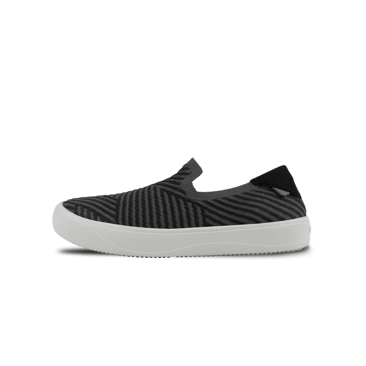 Women's Boardwalk Slip-On - Dark Grey/Black Zigzag